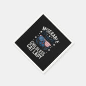 選挙2024子どものいない猫レディーフェミニスト投票 スタンダードカクテルナプキン (角)