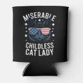 選挙2024子どものいない猫レディーフェミニスト投票 缶クーラー (正面)