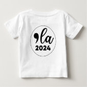 選挙2024 カマラ・ハリス ユニーク 反トランプ ベビーTシャツ (裏面)