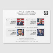 選挙 政治キャンペーン チーム 写真 スレート カード (正面)