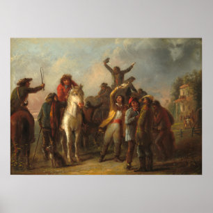 選挙 – Alfred Jacob Millerファインアートポスター ポスター