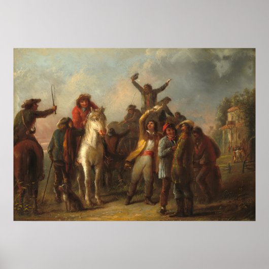 選挙 – Alfred Jacob Millerファインアートポスター ポスター (正面)