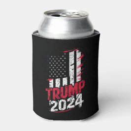 選挙 TRUMP 2024 アメリカ 古典的フラグ 缶クーラー