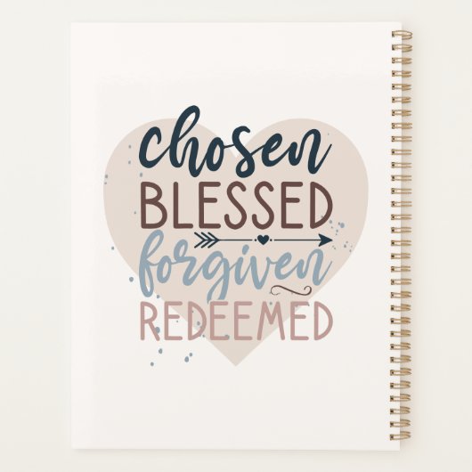 選賛美済済済済宗教引用文 プランナー手帳 (裏面)