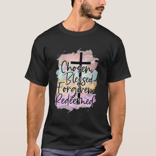 選賛美選済贖い宗教聖句 Tシャツ (正面)