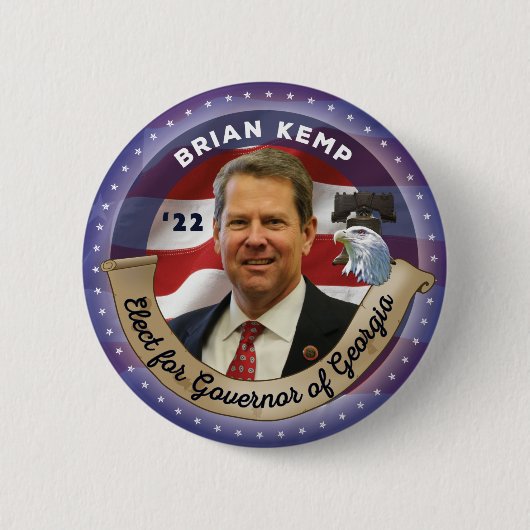選Brian Kamp for Governor of Georgia - 2022 缶バッジ (正面)