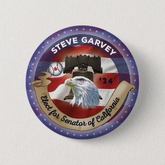 選Steve Garvey for Senator of California 缶バッジ