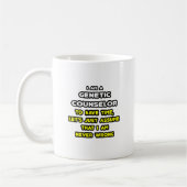 遺伝おもしろいカウンセラーTシャツ コーヒーマグカップ (左)