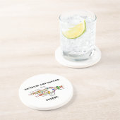 遺伝のカウンセラーの内部(DNAの写し) コースター (側面)