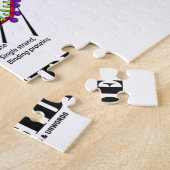 遺伝のカウンセラーの内部(DNAの写し) ジグソーパズル (側面)