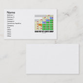 遺伝の血族関係が付いているいとこの木 名刺 (正面/裏面)