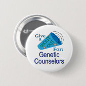 遺伝カウンセラーのために大声で叫ぶ 缶バッジ (正面&裏面)