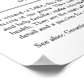 遺伝カウンセラーパーソナライズされたギフト ポスター (角)