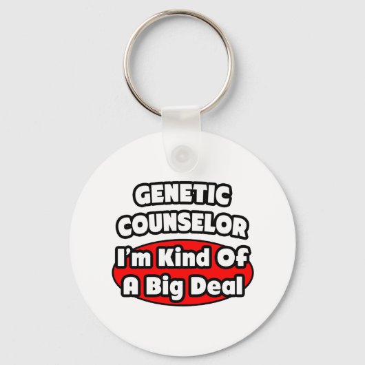 遺伝カウンセラー…大きな問題 キーホルダー (正面)