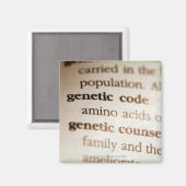 遺伝コードと遺伝カウンセリングの定義 マグネット (正面/裏面)