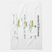 遺伝子から蛋白質への キッチンタオル (縦)