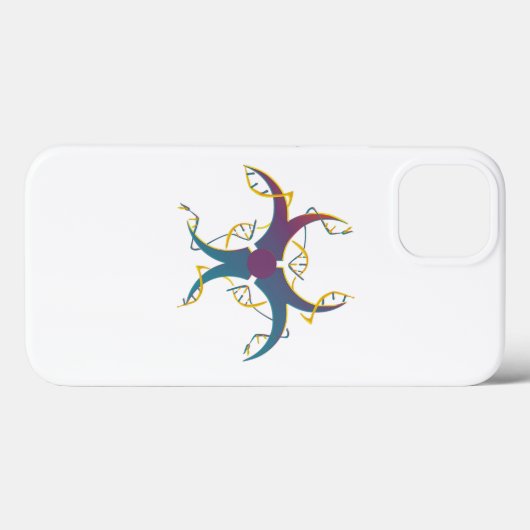 遺伝子スプライシングのバイオハザードシンボル Case-Mate iPhoneケース (裏面 (横))