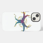 遺伝子スプライシング生物危険シンボル iPhoneケース (裏面横)