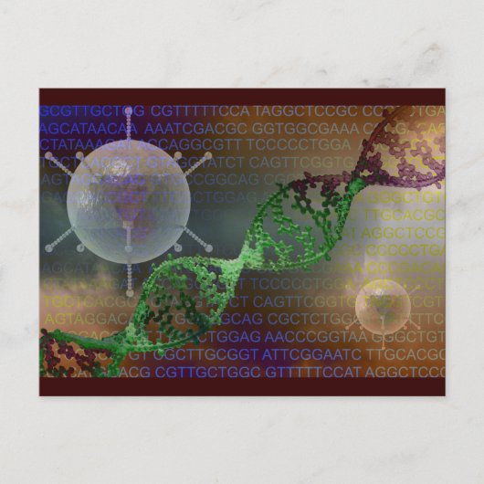 遺伝子セラピー ポストカード (正面)