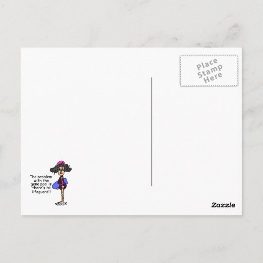 遺伝子プールの問題 ポストカード (裏面)