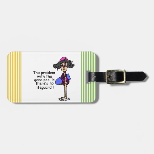 遺伝子プールの問題 ラゲッジタグ (正面横)
