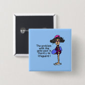 遺伝子プールの問題 缶バッジ (正面&裏面)