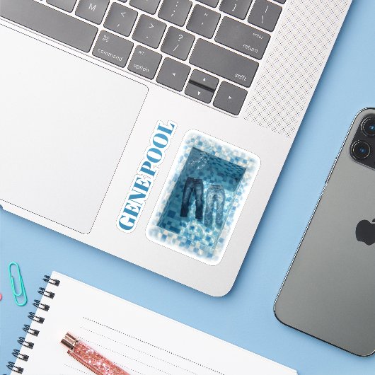 遺伝子プール シール (ノートパソコンとiPhone)