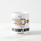 遺伝子療法、だれでもか。 (DNAの写し) コーヒーマグカップ (中央)