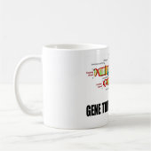 遺伝子療法、だれでもか。 (DNAの写し) コーヒーマグカップ (左)