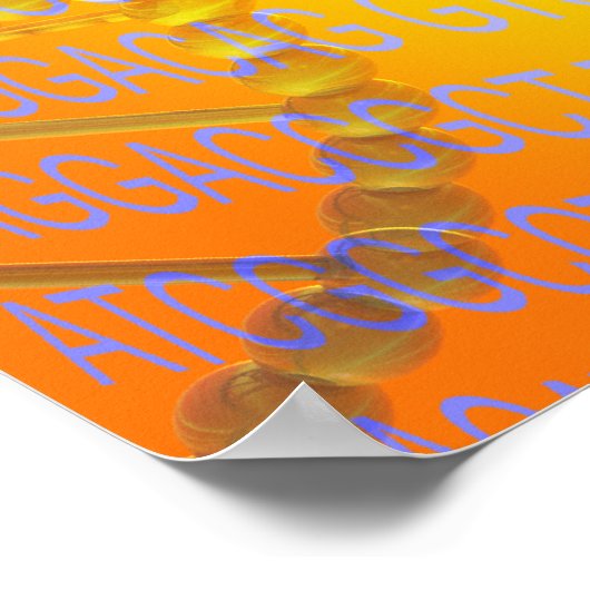 遺伝子研究 ポスター (角)