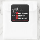 遺伝子組み換え生物はGMOであ熱狂するる スクエアシール (バッグ)