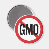 遺伝子組み換え食品なし マグネット (正面/裏面)
