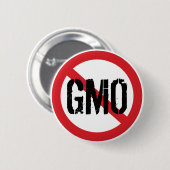 遺伝子組み換え食品なし 缶バッジ (正面&裏面)