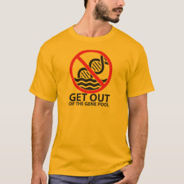 遺伝子給源から出て下さい Tシャツ