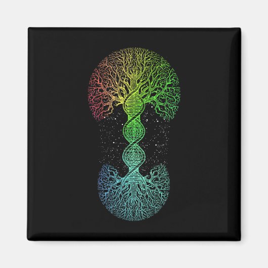 遺伝学の生命科学のDnaツリー地球の日Gen マグネット (正面)