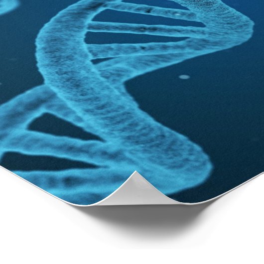 遺伝学のDNA遺伝学の法則がギークを適用 ポスター (角)