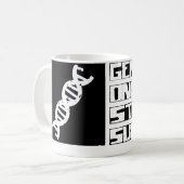 遺伝学は生き延びます コーヒーマグカップ (正面左)