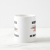 遺伝学は私の遺伝子のDNA複製にある コーヒーマグカップ (中央)