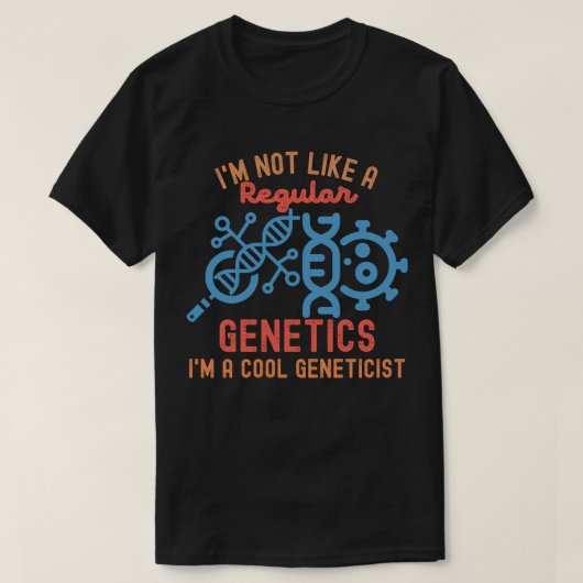 遺伝学専攻, 遺伝学の学生 Tシャツ (デザイン正面)