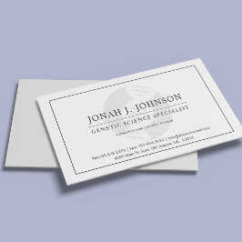 遺伝学専門家 |遺ミニマル伝子|DNAシンボル 名刺