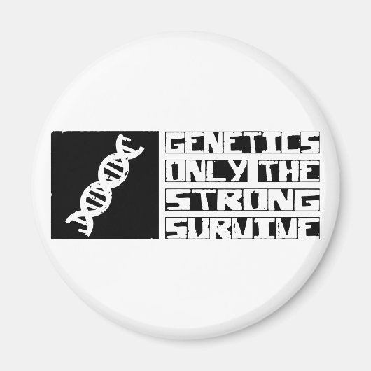 遺伝学生き延び マグネット (正面)