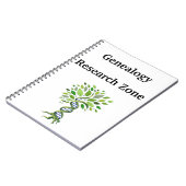 遺伝学研究ゾーンDNAツリー祖先 ノートブック (左側)