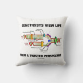 遺伝学者がねじれた視点から生命を見る クッション (裏面)