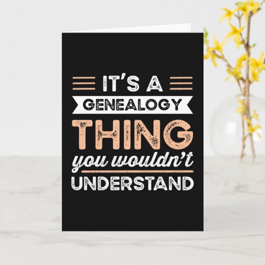 遺伝学者の贈り物とは系図学のおもしろいことだ カード (黄色い花)