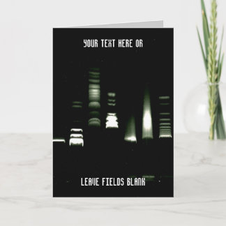 遺伝学DNAのゲルの電気泳動のカスタマイズ可能なカード カード