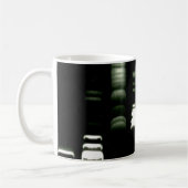 遺伝学DNAのゲルの電気泳動のマグ コーヒーマグカップ (左)