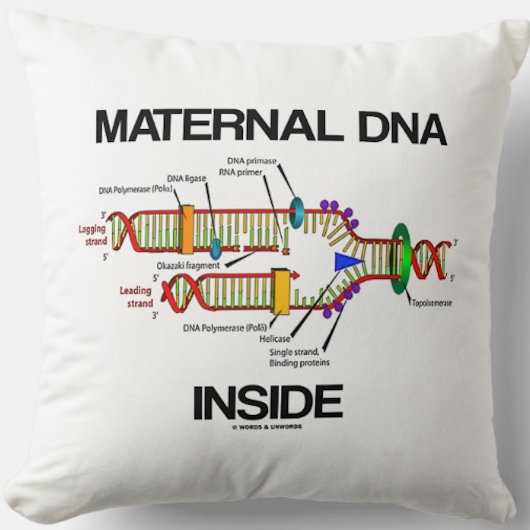遺伝学DNA複製ユーモア内の母親のDNA クッション