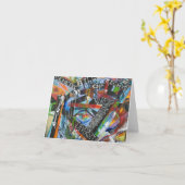 遺伝性権利証絵を描書の#1札 カード (黄色い花)