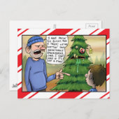 遺伝的に設計されたクリスマスツリーの挨拶 シーズンポストカード (正面/裏面)