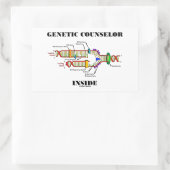 遺伝相談員の内部(DNA複製) 長方形シール (バッグ)